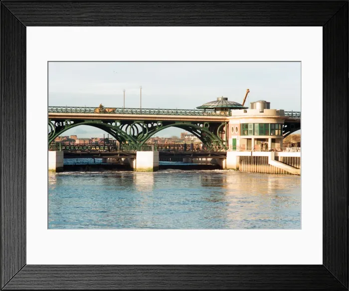 Framed Print : Teesside Barrage is raised, holding back the waters of the Tees. 12th December 1994 Framed Print : Teesside Barrage is raised, holding back the waters of the Tees. 12th December 1994