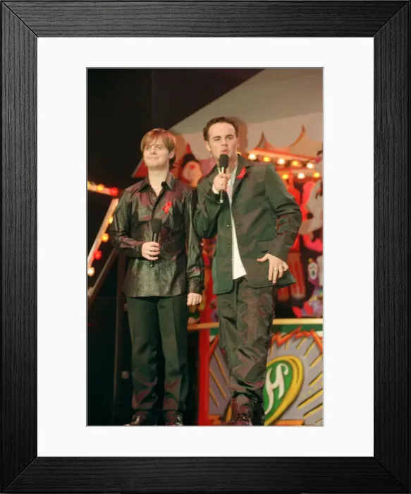 Framed Print : The Smash Hits Poll Winners Party, 1996 hosted by Ant and Dec, and Lily Savage Framed Print : The Smash Hits Poll Winners Party, 1996 hosted by Ant and Dec, and Lily Savage