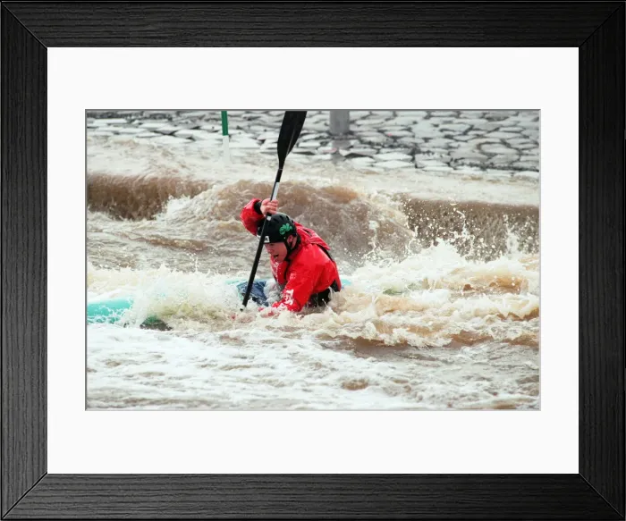 Framed Print : Teesside White Water Course at Tees Barrage, Stockton, preview with local international Framed Print : Teesside White Water Course at Tees Barrage, Stockton, preview with local international