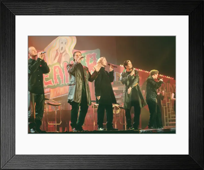 Framed Print : The Smash Hits Poll Winners Party, 1996 hosted by Ant and Dec, and Lily Savage
