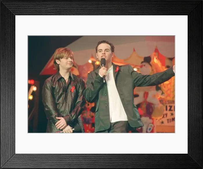 Framed Print : The Smash Hits Poll Winners Party, 1996 hosted by Ant and Dec, and Lily Savage Framed Print : The Smash Hits Poll Winners Party, 1996 hosted by Ant and Dec, and Lily Savage