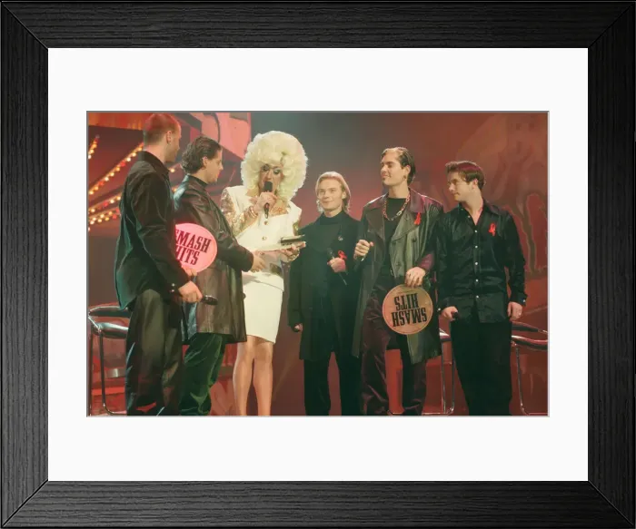 Framed Print : The Smash Hits Poll Winners Party, 1996 hosted by Ant and Dec, and Lily Savage Framed Print : The Smash Hits Poll Winners Party, 1996 hosted by Ant and Dec, and Lily Savage