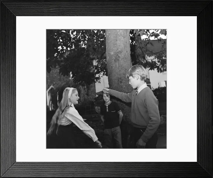 Framed Print : Children in Hartburn, County Durham, playing conkers under a conker tree. 1971 Framed Print : Children in Hartburn, County Durham, playing conkers under a conker tree. 1971