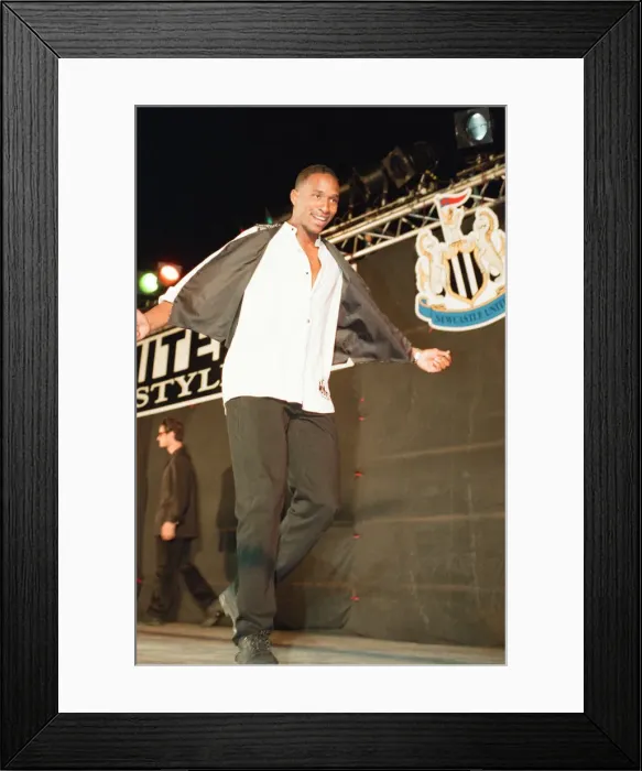 Framed Print : Newcastle United FC Fashion Show at St James Park, Newcastle, 27th September 1995 Framed Print : Newcastle United FC Fashion Show at St James Park, Newcastle, 27th September 1995