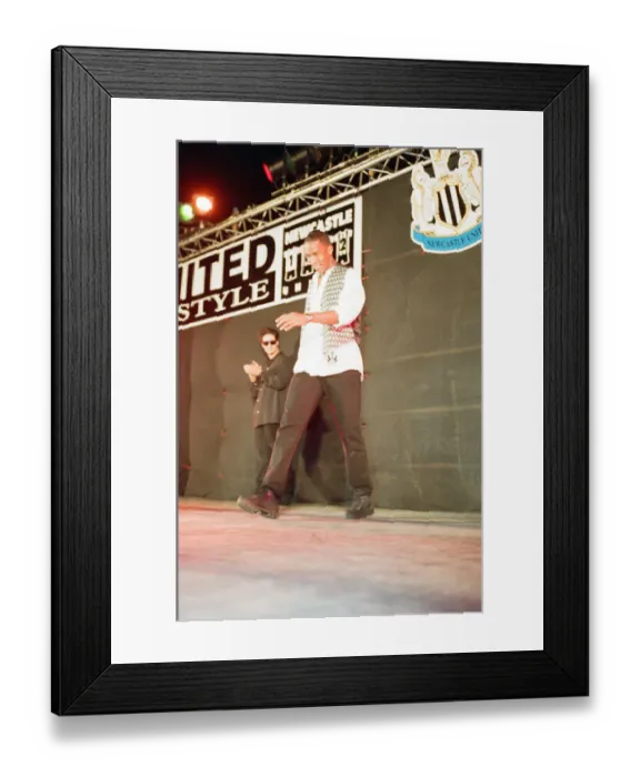 Framed Print : Newcastle United FC Fashion Show at St James Park, Newcastle, 27th September 1995 Framed Print : Newcastle United FC Fashion Show at St James Park, Newcastle, 27th September 1995