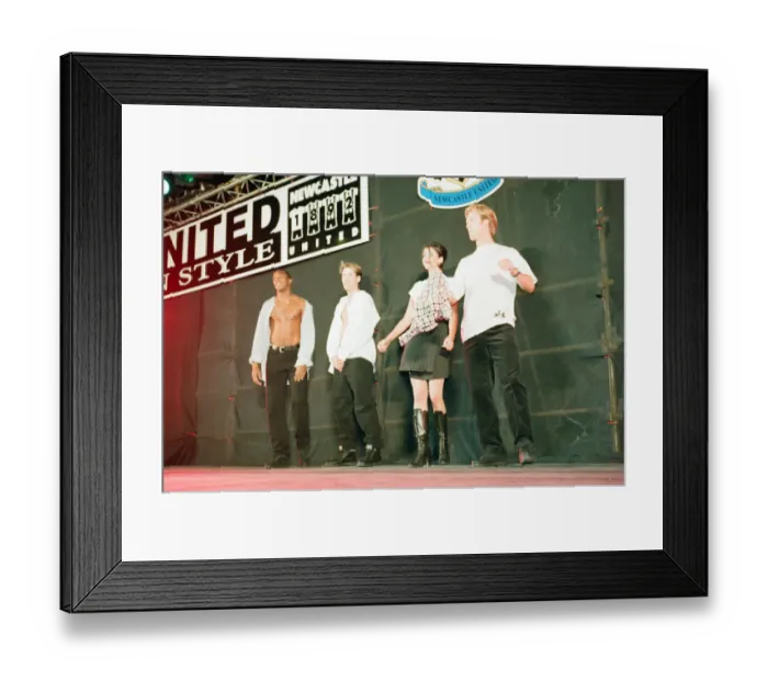 Framed Print : Newcastle United FC Fashion Show at St James Park, Newcastle, 27th September 1995 Framed Print : Newcastle United FC Fashion Show at St James Park, Newcastle, 27th September 1995