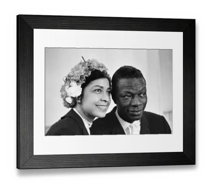 Framed Print : Nat King Cole, American singer, and pianist performing in London Framed Print : Nat King Cole, American singer, and pianist performing in London