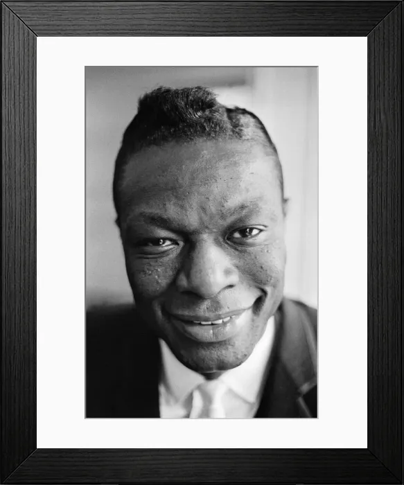 Framed Print : Nat King Cole, American singer, and pianist performing in London Framed Print : Nat King Cole, American singer, and pianist performing in London