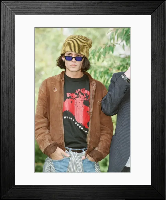 Framed Print : Johnny Depp (left in the hat) and singer Shane MacGowan Framed Print : Johnny Depp (left in the hat) and singer Shane MacGowan