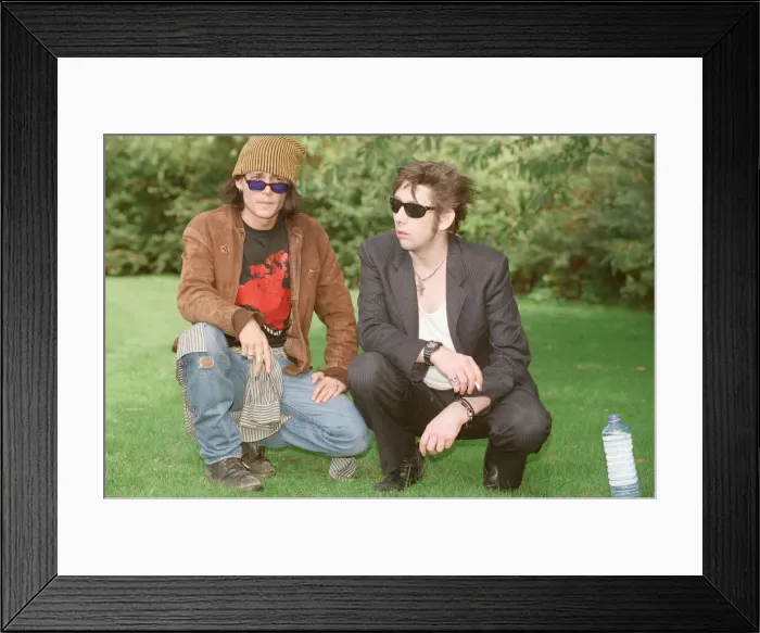 Framed Print : Johnny Depp (left in the hat) and singer Shane MacGowan Framed Print : Johnny Depp (left in the hat) and singer Shane MacGowan