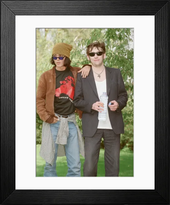 Framed Print : Johnny Depp (left in the hat) and singer Shane MacGowan Framed Print : Johnny Depp (left in the hat) and singer Shane MacGowan