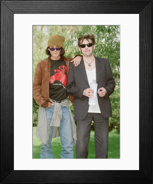 Framed Print : Johnny Depp (left in the hat) and singer Shane MacGowan Framed Print : Johnny Depp (left in the hat) and singer Shane MacGowan