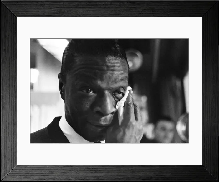 Framed Print : Nat King Cole, American singer, and pianist performing in London Framed Print : Nat King Cole, American singer, and pianist performing in London