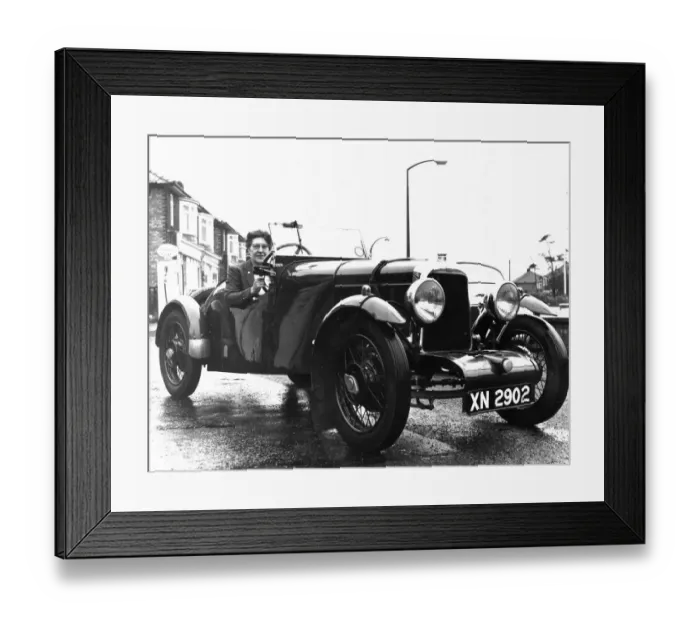 Framed Print : 1923 Aston Martin Motorcar, pictured 19th February 1977. 1920s