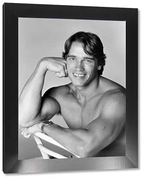 Arnold Schwarzenegger photo shoot. 25th September 1977