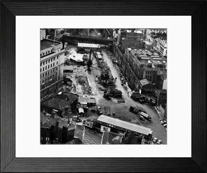 Framed Print : Central Station redevelopment. Liverpool, Merseyside. August 1972 Framed Print : Central Station redevelopment. Liverpool, Merseyside. August 1972