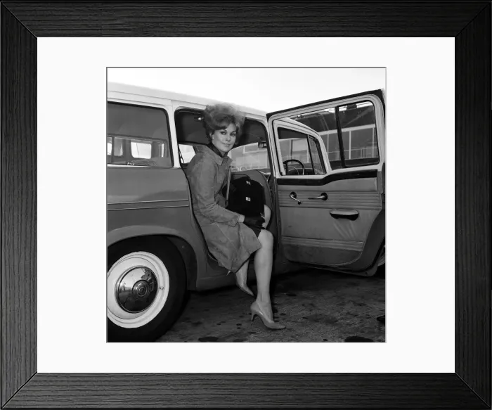 Framed Print : Actress Kim Novak leaving London Airport for France. 11th October 11th October 1965 Framed Print : Actress Kim Novak leaving London Airport for France. 11th October 11th October 1965