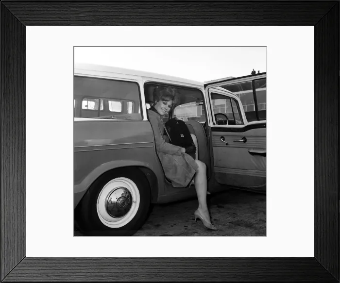 Framed Print : Actress Kim Novak leaving London Airport for France. 11th October 11th October 1965 Framed Print : Actress Kim Novak leaving London Airport for France. 11th October 11th October 1965