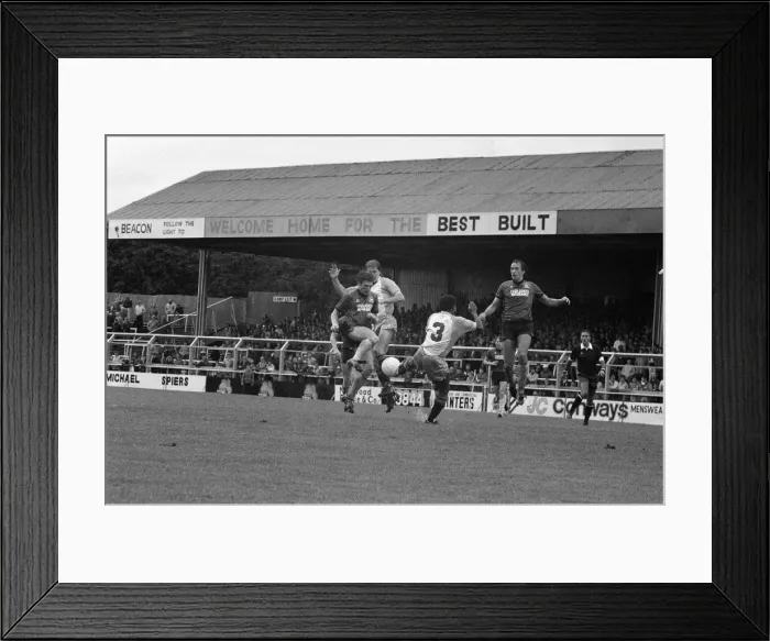 Framed Print : English League Division Three match at Home Park. Plymouth Argyle 0 -1 Reading Framed Print : English League Division Three match at Home Park. Plymouth Argyle 0 -1 Reading