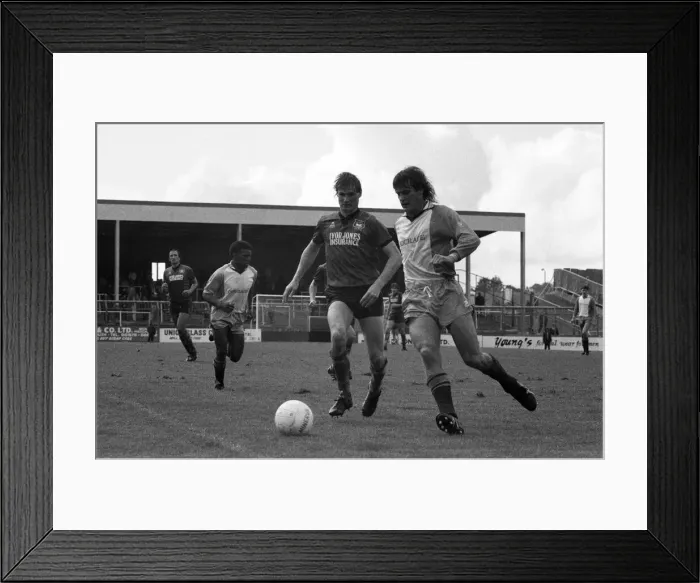 Framed Print : English League Division Three match at Home Park. Plymouth Argyle 0 -1 Reading Framed Print : English League Division Three match at Home Park. Plymouth Argyle 0 -1 Reading