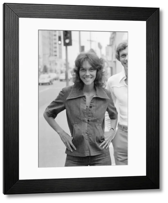 Framed Print : Karen and Richard Carpenter, The Carpenters, pictured in Hollywood, Los Angeles Framed Print : Karen and Richard Carpenter, The Carpenters, pictured in Hollywood, Los Angeles