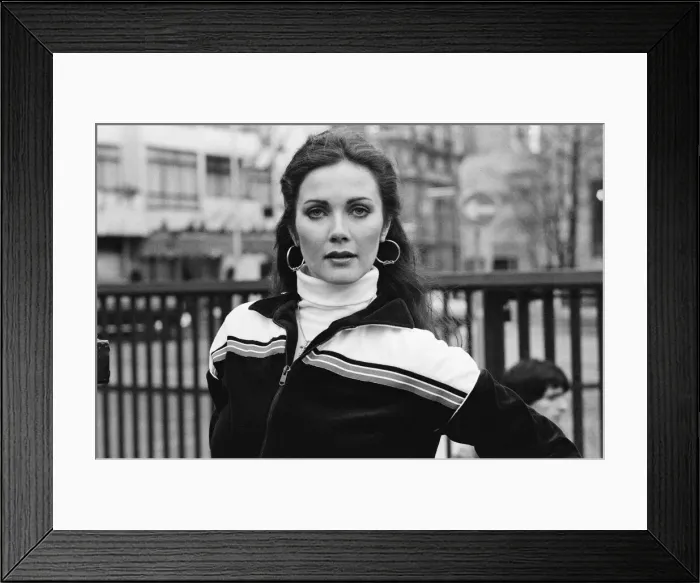 Framed Print : Lynda Carter - star of the television series Wonder Woman