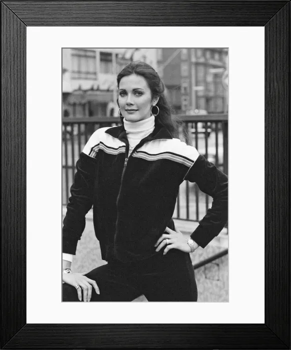 Framed Print : Lynda Carter - star of the television series Wonder Woman