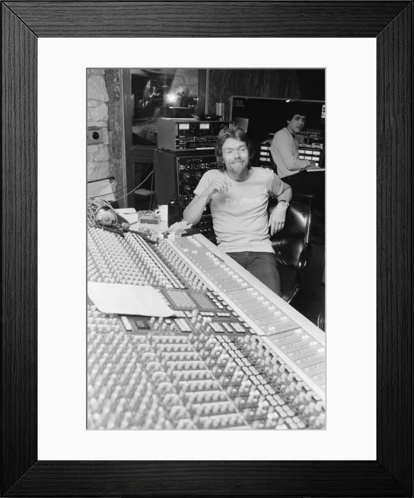 Framed Print : Richard Branson, 28 year old mastermind behind Virgin Music company Framed Print : Richard Branson, 28 year old mastermind behind Virgin Music company