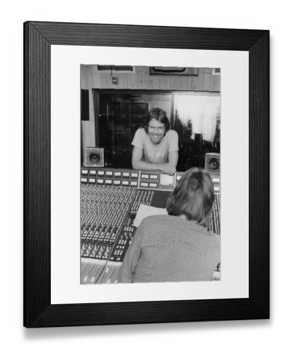 Framed Print : Richard Branson, 28 year old mastermind behind Virgin Music company Framed Print : Richard Branson, 28 year old mastermind behind Virgin Music company