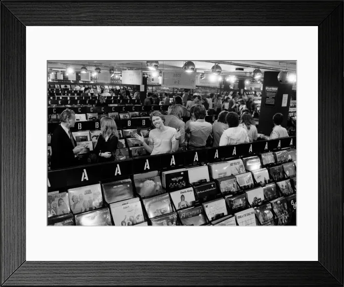 Framed Print : Richard Branson, 28 year old mastermind behind Virgin Music company
