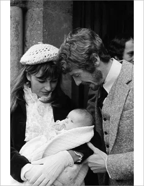 Actor Michael Crawford and his wife Gabrielle at the christening of their second daughter