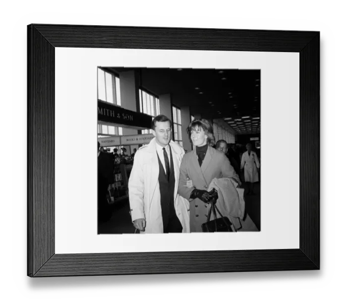 Framed Print : Vanessa Redgrave and her husband Tony Richardson at LAP leaving for Gibraltar Framed Print : Vanessa Redgrave and her husband Tony Richardson at LAP leaving for Gibraltar