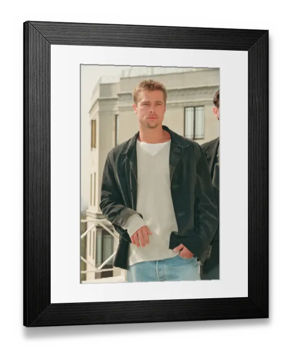 Framed Print : Brad Pitt at The Dorchester Hotel. Brad its in London to promote his new Framed Print : Brad Pitt at The Dorchester Hotel. Brad its in London to promote his new