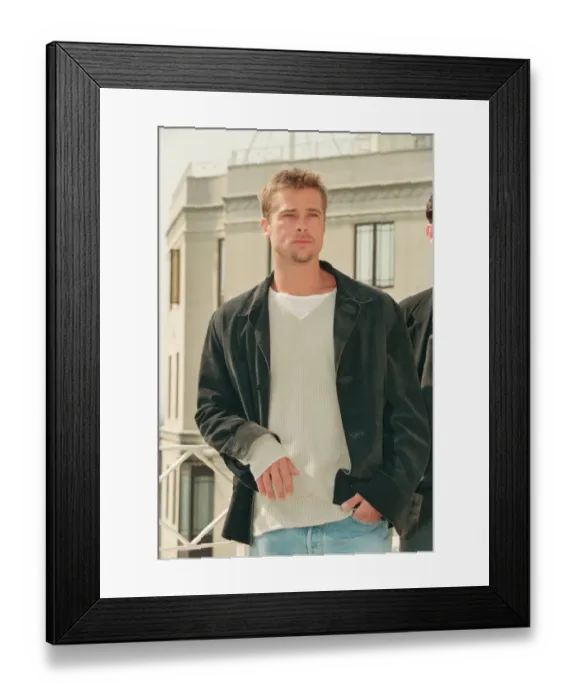 Framed Print : Brad Pitt at The Dorchester Hotel. Brad its in London to promote his new Framed Print : Brad Pitt at The Dorchester Hotel. Brad its in London to promote his new
