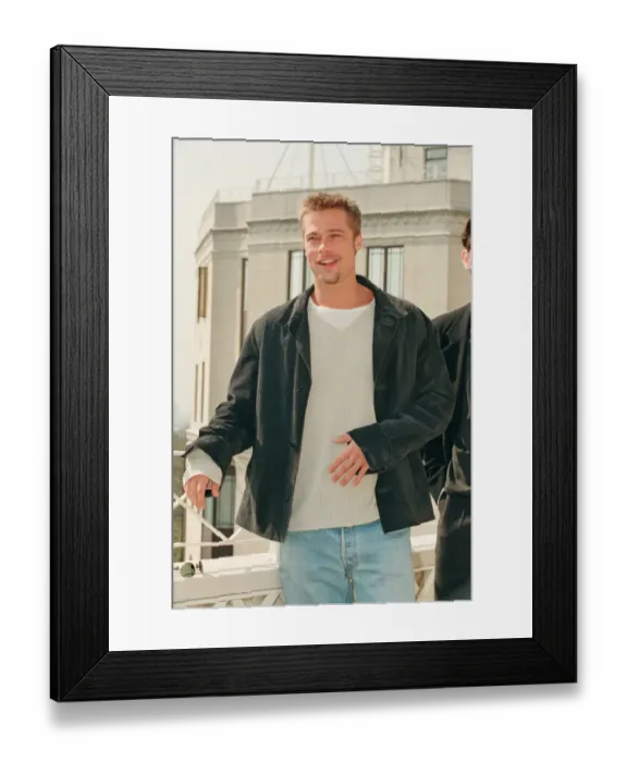 Framed Print : Brad Pitt at The Dorchester Hotel. Brad its in London to promote his new Framed Print : Brad Pitt at The Dorchester Hotel. Brad its in London to promote his new