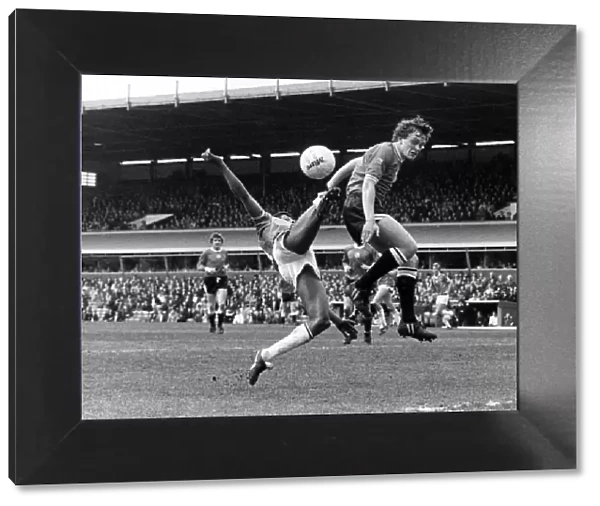 At full stretch, Birmingham Citys Howard Gayle makes an acrobatic attempt to find a