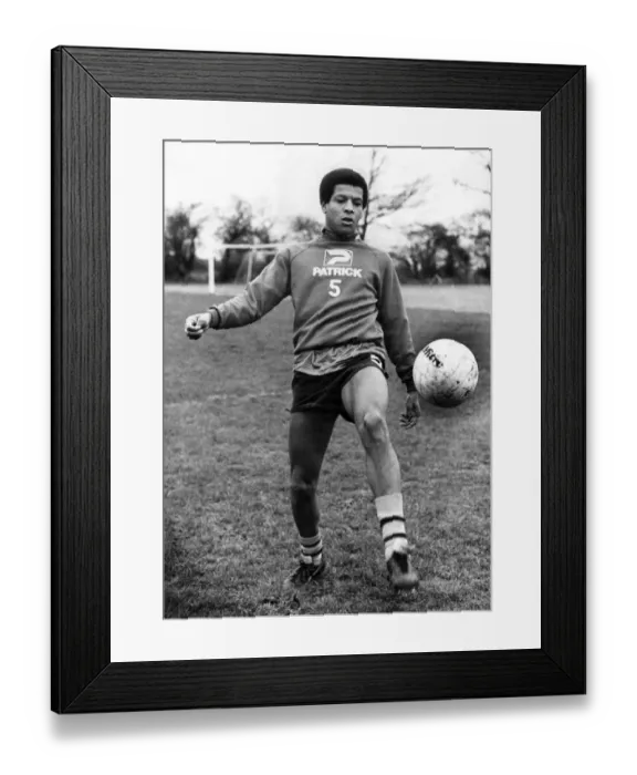 Framed Print : New Birmingham City footballer Howard Gayle in training. 21st January 1983 Framed Print : New Birmingham City footballer Howard Gayle in training. 21st January 1983