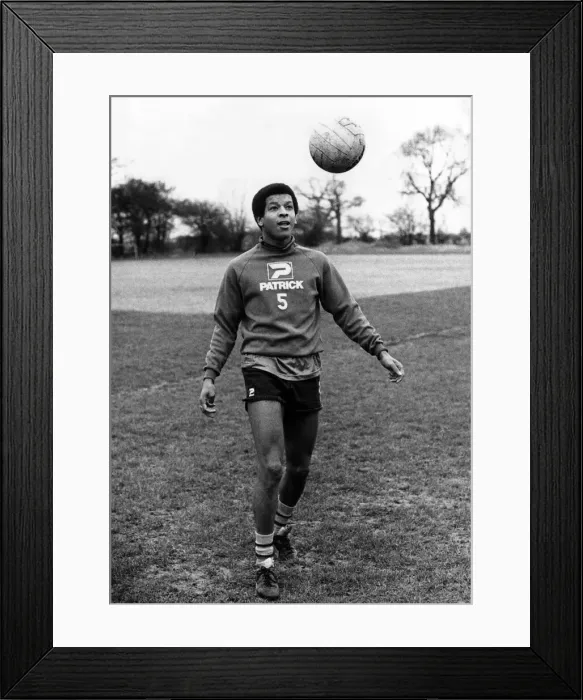 Framed Print : New Birmingham City footballer Howard Gayle in training. 21st January 1983 Framed Print : New Birmingham City footballer Howard Gayle in training. 21st January 1983