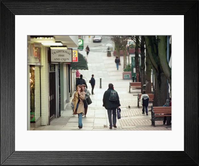 Framed Print : Clarence Place in Newport, South Wales, 27th February 1997 Framed Print : Clarence Place in Newport, South Wales, 27th February 1997