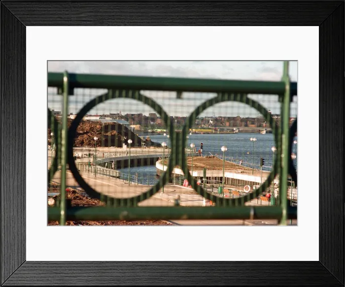 Framed Print : Teesside Barrage is raised, holding back the waters of the Tees. 12th December 1994 Framed Print : Teesside Barrage is raised, holding back the waters of the Tees. 12th December 1994
