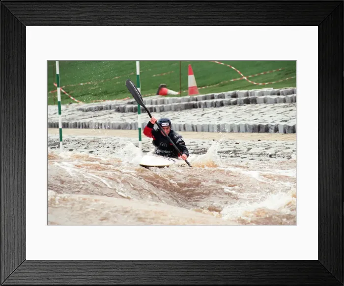 Framed Print : Teesside White Water Course at Tees Barrage, Stockton, preview with local international Framed Print : Teesside White Water Course at Tees Barrage, Stockton, preview with local international
