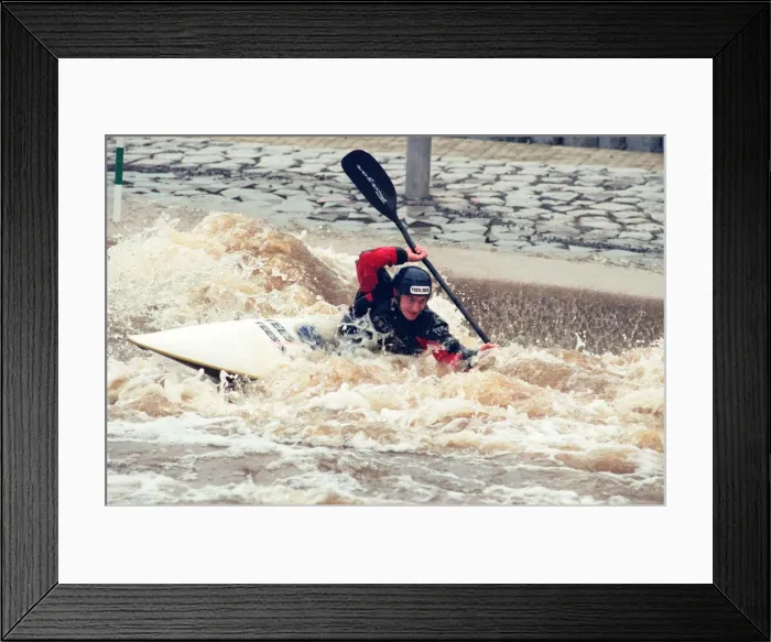 Framed Print : Teesside White Water Course at Tees Barrage, Stockton, preview with local international Framed Print : Teesside White Water Course at Tees Barrage, Stockton, preview with local international