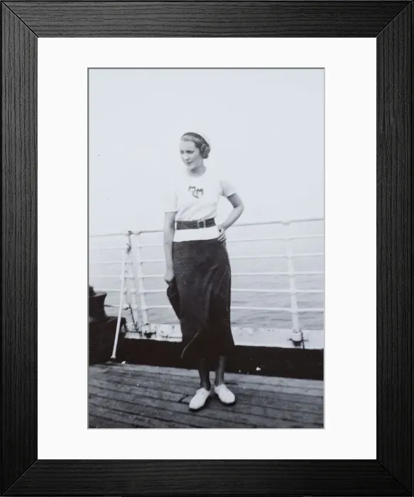 Framed Print : Picture shows Donald Trumps mother, Mary Anne MacLeod, in 1934 Framed Print : Picture shows Donald Trumps mother, Mary Anne MacLeod, in 1934