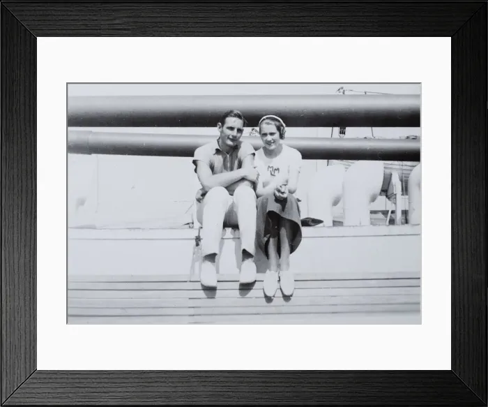 Framed Print : Picture shows Donald Trumps mother, Mary Anne MacLeod, en route to New York Framed Print : Picture shows Donald Trumps mother, Mary Anne MacLeod, en route to New York