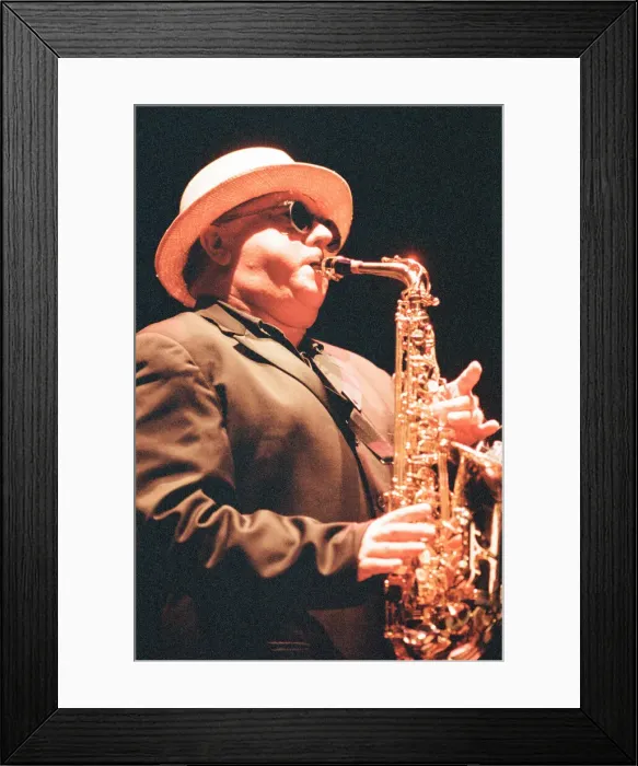 Framed Print : Van Morrison in concert at St Davids Hall, Cardiff, Wales, Friday 1st September 1995