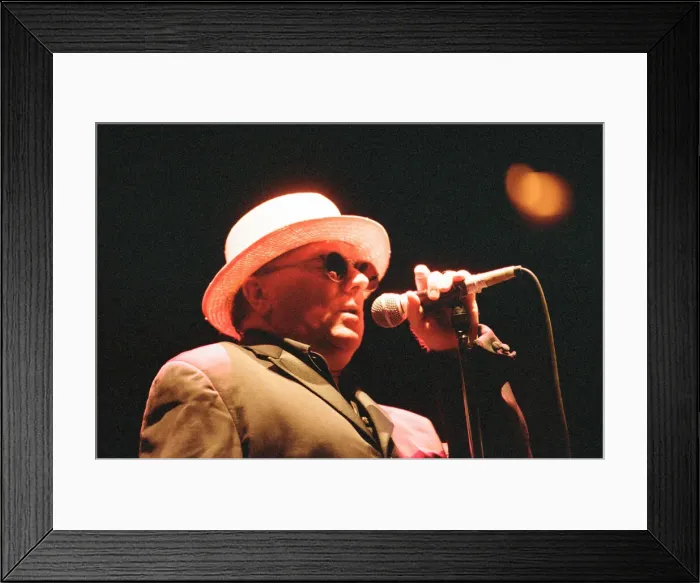 Framed Print : Van Morrison in concert at St Davids Hall, Cardiff, Wales, Friday 1st September 1995 Framed Print : Van Morrison in concert at St Davids Hall, Cardiff, Wales, Friday 1st September 1995