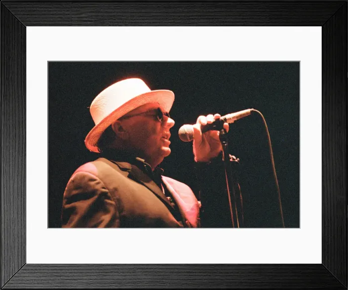 Framed Print : Van Morrison in concert at St Davids Hall, Cardiff, Wales, Friday 1st September 1995 Framed Print : Van Morrison in concert at St Davids Hall, Cardiff, Wales, Friday 1st September 1995