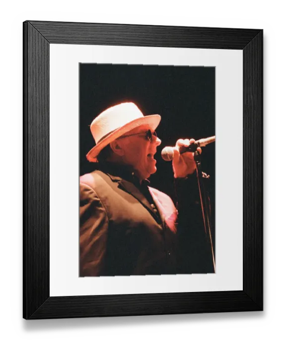 Framed Print : Van Morrison in concert at St Davids Hall, Cardiff, Wales, Friday 1st September 1995