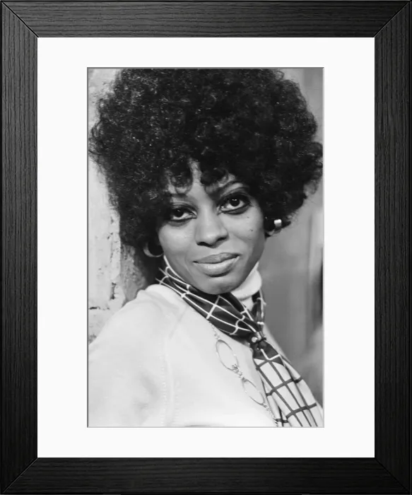 Framed Print : Diana Ross of the Supremes pictured at the Press Reception for their latest single