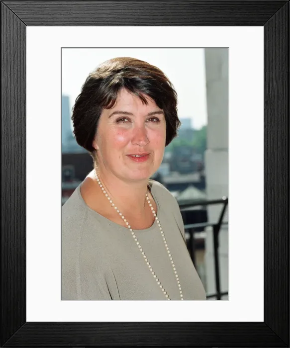 Framed Print : BBC Radios Jenni Murray. 30th August 1991 Framed Print : BBC Radios Jenni Murray. 30th August 1991
